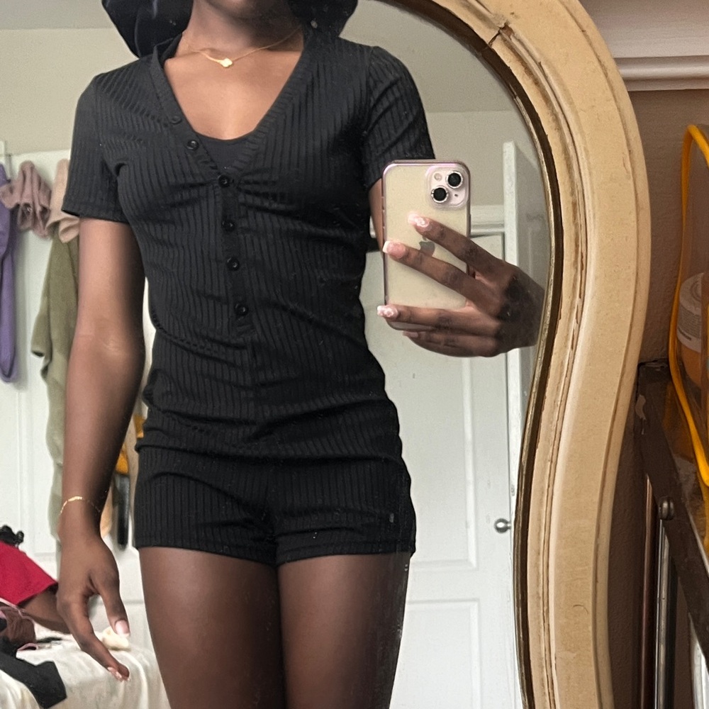 Romper button up